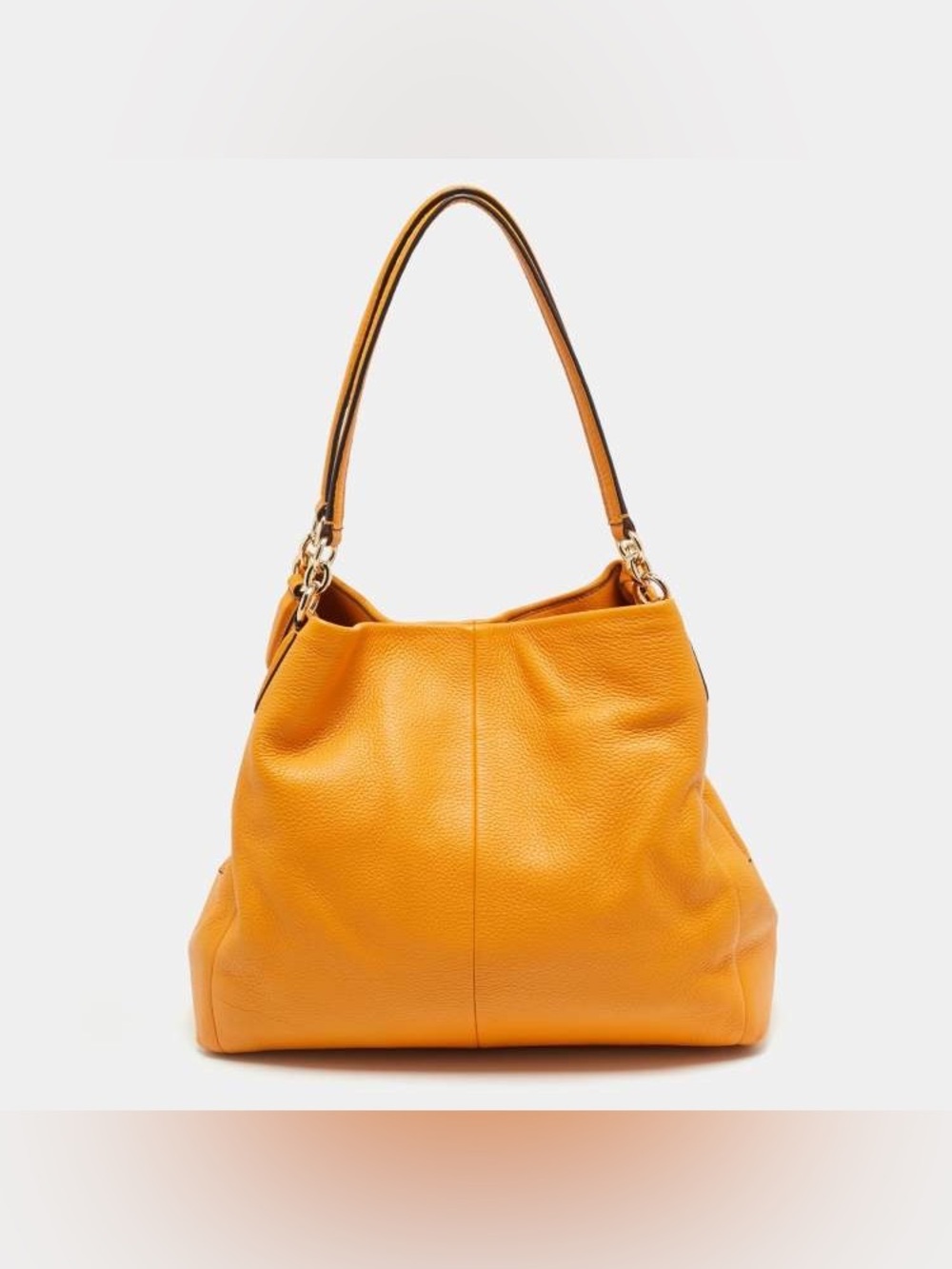COACH Leather Shoulder Bag - Everyday Tote Triple Compartment & Scarf LIKE NEW!